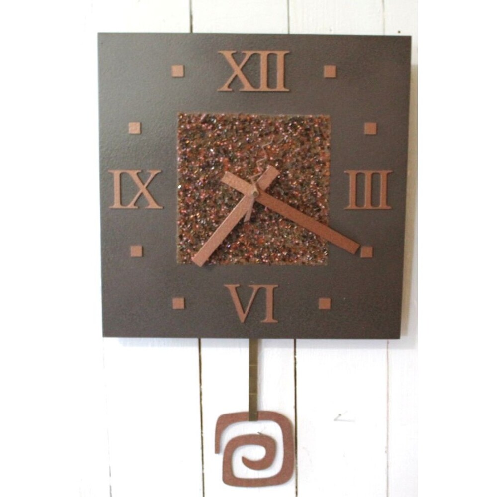 Industrial/ Rustic Roman Numerals Wall Clock Industrial Pendulum Unique Tested